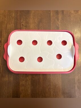 Tupperware Animal Easter Wigglers Set Jello or Cookie Mold 2553A-1 Pink